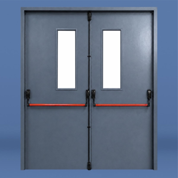 850A – Puerta doble Con visor lateral al medio – FRENTE WEB