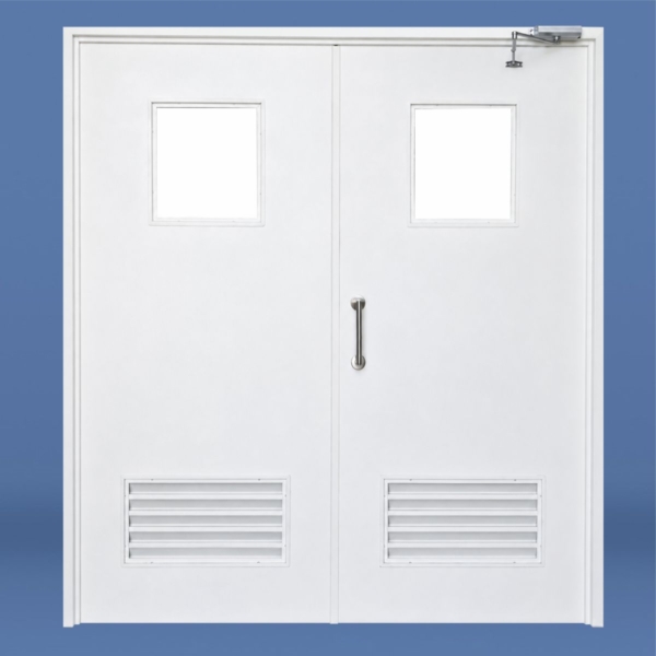 850P Puerta DOBLE Visor 4040 y rejilla de ventilacion 6030 Frente WEB